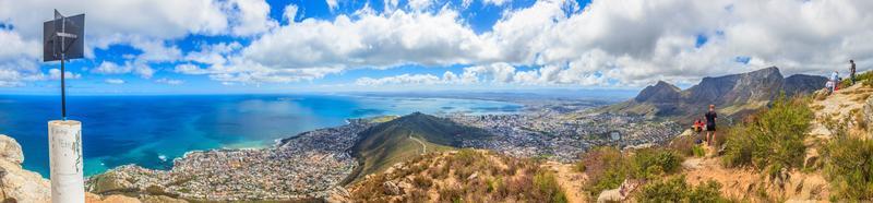 panorama van kaap stad- van leeuwen hoofd foto