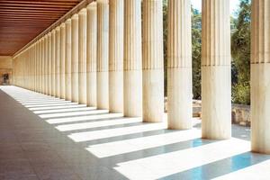 de oude Griekenland colonnades. foto