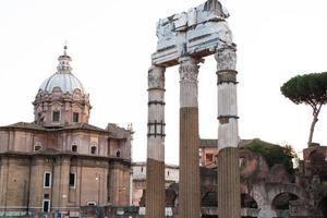 Rome, Italië, ruïnes van de oud stad. foto