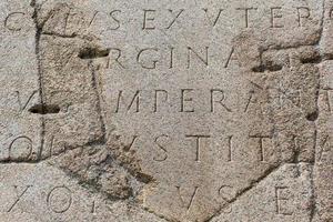 oude Latijns script foto