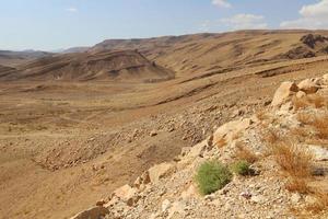 de negev is een woestijn in de midden- oosten, gelegen in de zuiden van Israël. foto