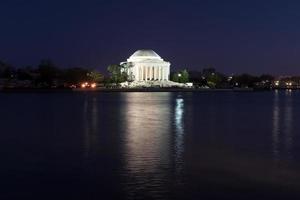 Jefferson gedenkteken Bij zonsondergang - Washington gelijkstroom foto