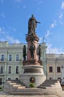 monument van catherine ii de Super goed en naar de oprichters van Odessa in Odessa, Oekraïne. het was gebouwd in 1900. in 1920 het was gedemonteerd door communisten en hersteld opnieuw in 2007. foto