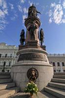 monument van catherine ii de Super goed en naar de oprichters van Odessa in Odessa, Oekraïne. het was gebouwd in 1900. in 1920 het was gedemonteerd door communisten en hersteld opnieuw in 2007. foto
