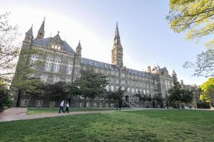 Georgetown Universiteit hoofd gebouw in Washington dc - Verenigde staten foto