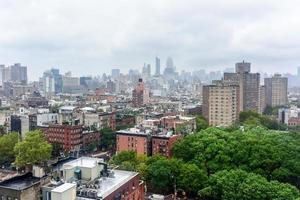 antenne visie van lager Manhattan inclusief de schaduwrijk en Chinastad. foto