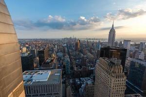 torenhoog wolkenkrabbers in Midtown Manhattan in nieuw york stad. foto