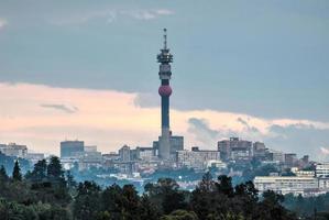 Johannesburg horizon, zuiden Afrika foto