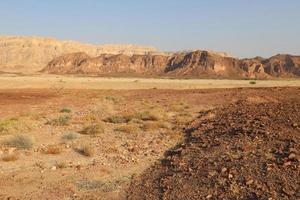 de negev is een woestijn in de midden- oosten, gelegen in de zuiden van Israël. foto