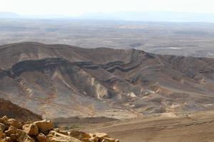 de negev is een woestijn in de midden- oosten, gelegen in de zuiden van Israël. foto