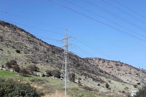 landschap in de bergen in noordelijk Israël. foto