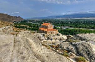 uplistsikhe, shida kartli regio, Georgië. uplistsuli kerk of kerk van prins. oude uit de rotsen gehouwen stad- in oostelijk Georgië. UNESCO wereld erfgoed plaats. foto