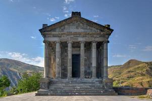 tempel van garnaal, een ionisch heidens- tempel gelegen in de dorp van garnaal, Armenië. het is de bekendste structuur en symbool van voorchristelijk Armenië. foto