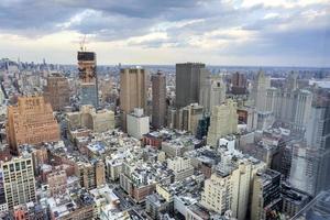 de skyline van de stad van new york foto