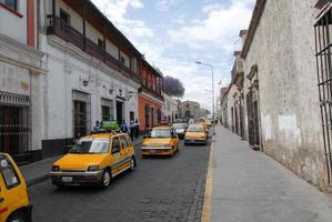 taxi's in arequipa, Peru, 2022 foto