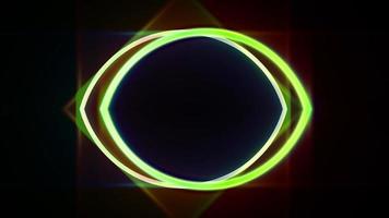 neon cirkels elektrische tunnelverlichting foto