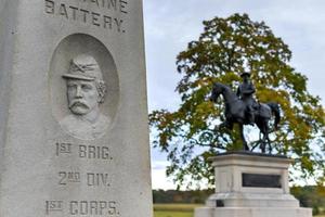 gedenkteken monument, gettysburg, vader foto