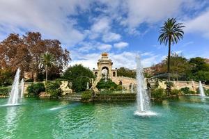 fontein Bij de parc de la ciutadella. het is een park Aan de noordoosten rand van ciutat heel, Barcelona, Catalonië, Spanje. foto