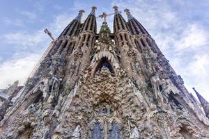 basiliek tempel boetedoening de la sagrada familia in Barcelona, Spanje, 2022 foto