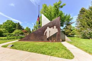 Maine staat Vietnam oorlog gedenkteken gelegen in Capitol park in voorkant van de staatshuis Aan staat straat in augustus, 2022 foto