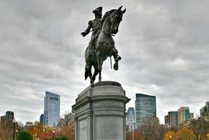 Boston gemeenschappelijk George Washington monument in Boston, massachusetts. foto