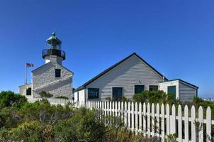 oud punt loma vuurtoren in san diego, Californië in cabrio nationaal monument. foto