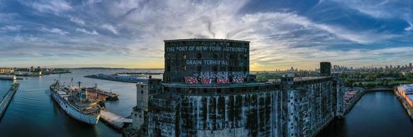 de rood haak graan terminal in de rood haak buurt van brooklyn, nieuw york. foto