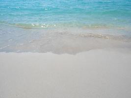 Golf van oceaan Aan de strand kopiëren ruimte, blauw oceaan mooi natuur foto