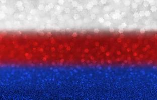 schitteren wijnoogst lichten feestelijk abstract bokeh achtergrond rood ster vormig lichten in de vorm van de vlag van Rusland foto