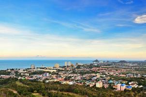 mooi aangelegd van hua hin stad foto