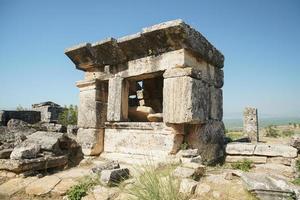 graf Bij hierapolis oude stad, pamukkale, denizli, turkiye foto