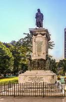 christopher Columbus monument in Washington park, newark, nieuw Jersey. het was een geschenk van Newarks Italiaans gemeenschap. foto