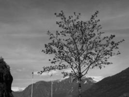 flam en de aurlandsfjord in noorwegen foto