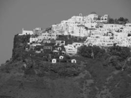 de eiland van Santorini in Griekenland foto