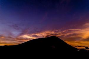 lucht visie gedurende zonsondergang foto