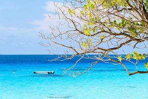 mooi blauw zee Bij koh miang in mu koh similaan, Thailand foto