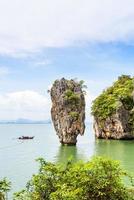 hoog hoek visie khao tapu eiland foto