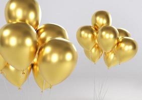 gouden ballonnen partij achtergrond foto