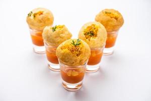 panipuri schot of golgappa schoten foto