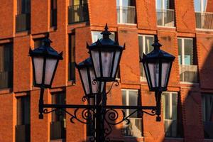 keer bekeken van de Riga stad centrum Aan een zonnig ochtend- foto