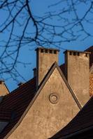 keer bekeken van de Riga stad centrum Aan een zonnig ochtend- foto