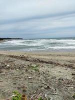 golven op het strand foto