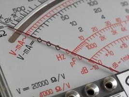 wijnoogst analoog multimeter foto