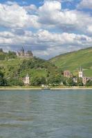 beroemd wijn dorp van Bacharach, Rijn rivier, duitsland foto