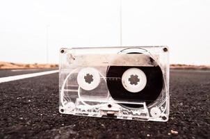 cassette plakband Aan de grond foto