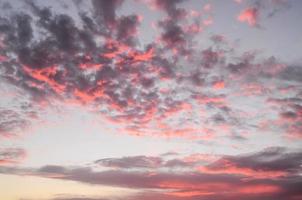 lucht visie over- de zonsondergang foto