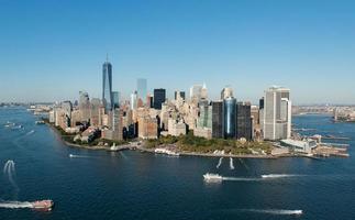 antenne visie van Manhattan, nieuw york foto