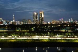 nacht visie in de omgeving van seoel, Korea foto