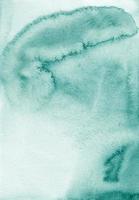 waterverf groen en wit achtergrond textuur. aquarel vloeistof abstract smaragd achtergrond. foto