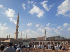 medina, saudi Arabië, dec 2022 - een avond visie van de jannat al-baqi begraafplaats, gelegen sommige afstand van masjid al-nabawi. foto